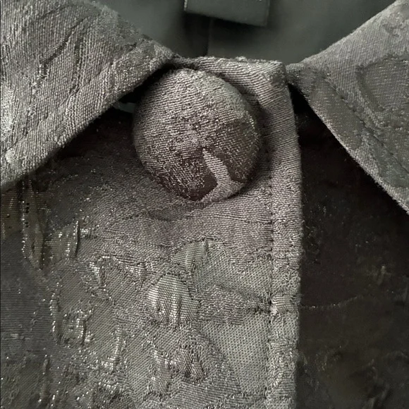 Lane Bryant sz 18 Black Shimmer Lightweight Women's Duster Coat euc - Picture 3 of 9